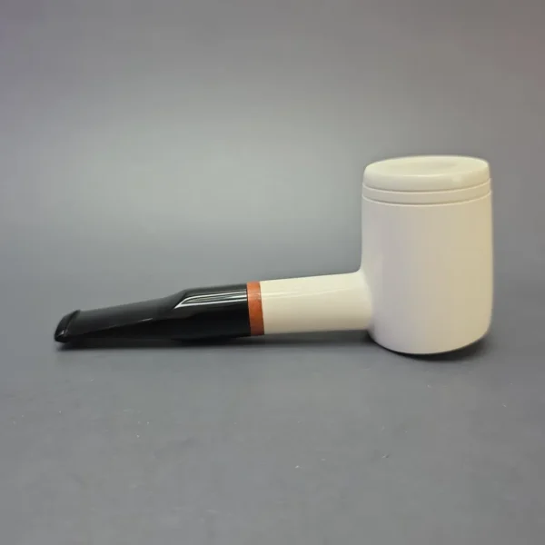 MBSD Meerschaum Deluxe Smooth Poker with Briar-Mortise (New) - Image 4