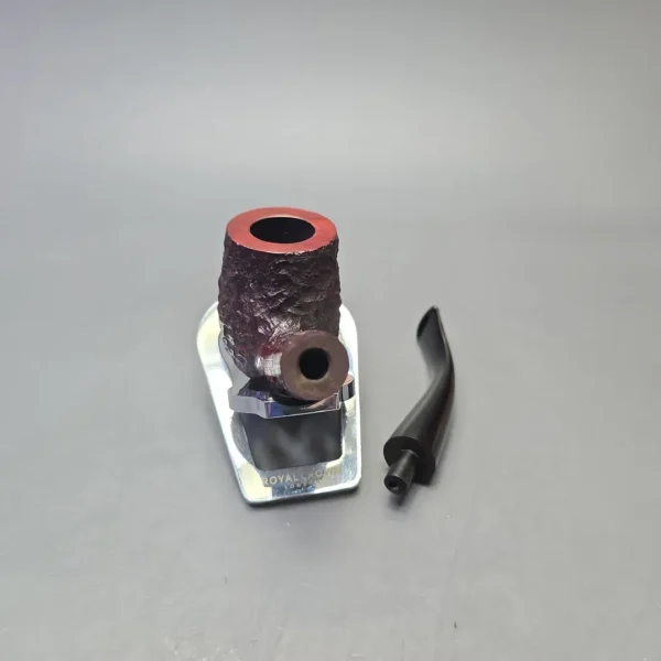 James Upshall Bark Group 6 Partially Rusticated Bent Billiard (Unsmoked Estate) - Image 13