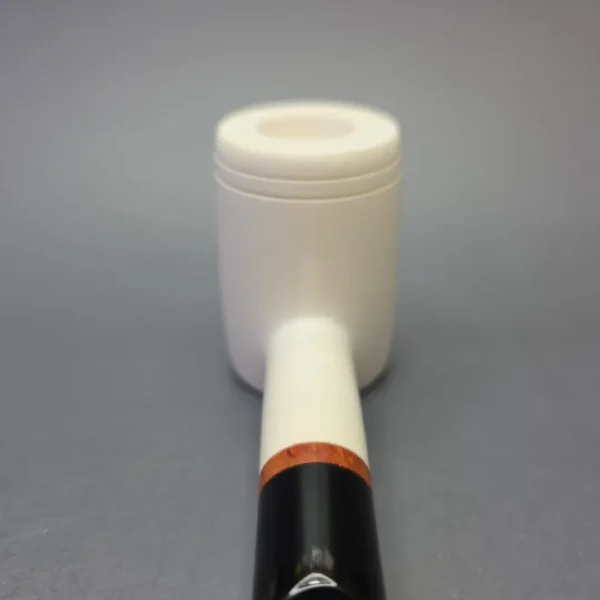 MBSD Meerschaum Deluxe Smooth Poker with Briar-Mortise (New) - Image 6