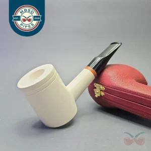 MBSD Meerschaum Deluxe Smooth Poker with Briar-Mortise (New)