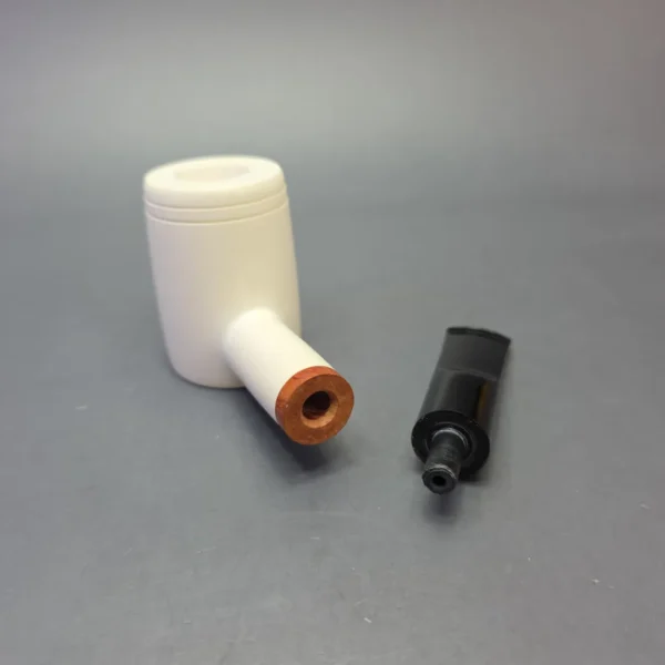 MBSD Meerschaum Deluxe Smooth Poker with Briar-Mortise (New) - Image 10