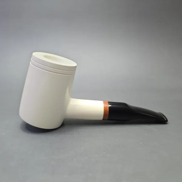 MBSD Meerschaum Deluxe Smooth Poker with Briar-Mortise (New) - Image 3
