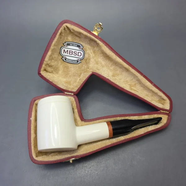 MBSD Meerschaum Deluxe Smooth Poker with Briar-Mortise (New) - Image 11
