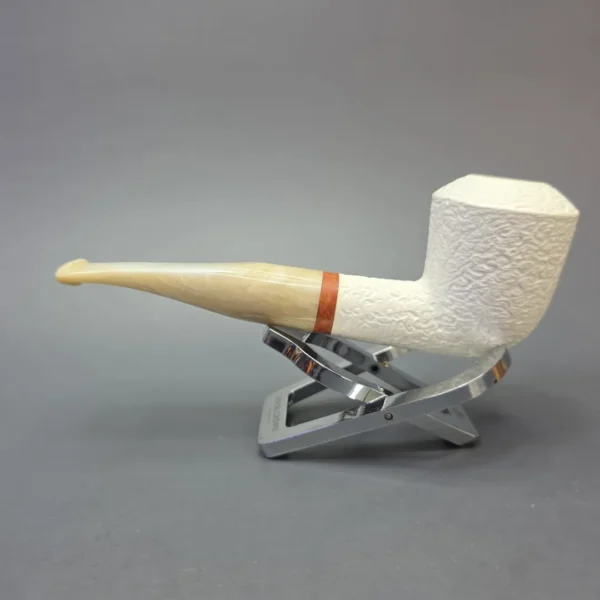 MBSD Meerschaum Deluxe Rusticated Rhodesian with Briar-Mortise (New) - Image 4