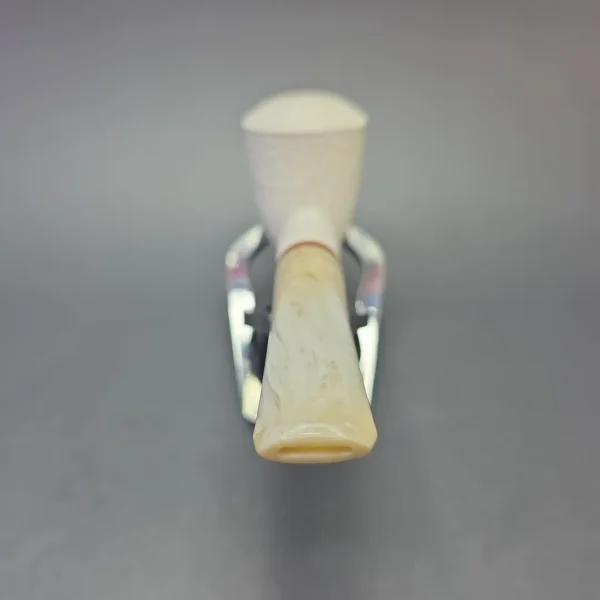 MBSD Meerschaum Deluxe Rusticated Rhodesian with Briar-Mortise (New) - Image 5