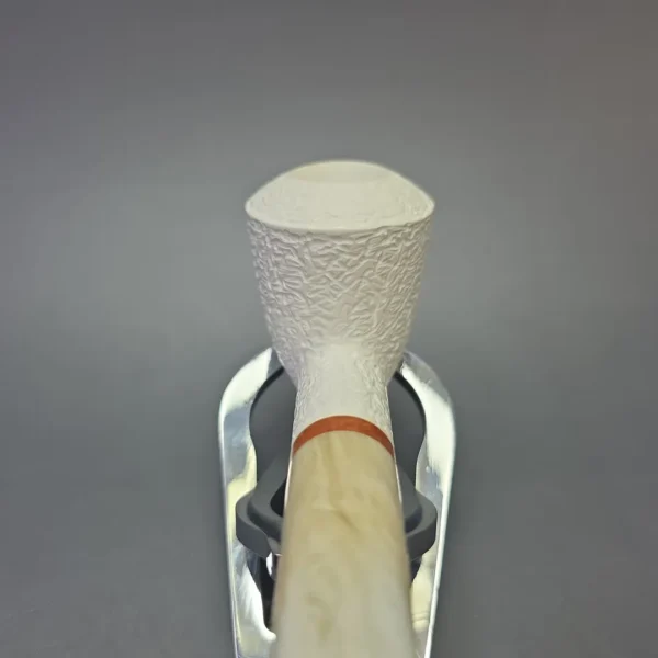 MBSD Meerschaum Deluxe Rusticated Rhodesian with Briar-Mortise (New) - Image 8