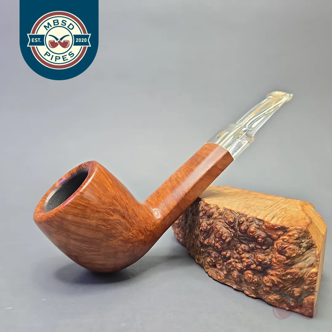 GBD (Pre-1980s) Virgin Conquest 9698 Smooth Panel Shank Lumberman with Perspex (Estate)