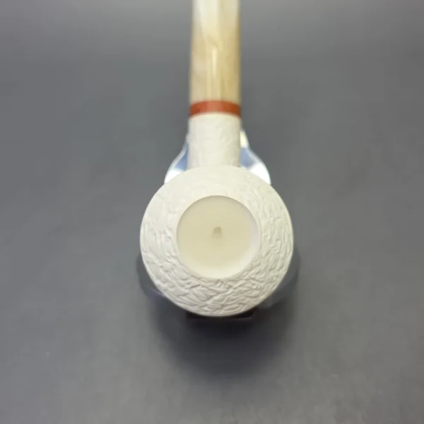 MBSD Meerschaum Deluxe Rusticated Rhodesian with Briar-Mortise (New) - Image 6