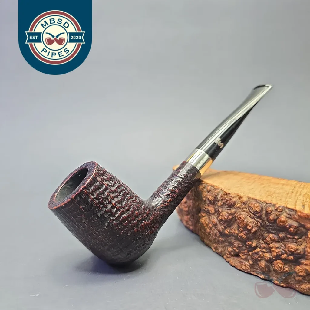 Stanwell (c.1980s-90s) Sterling 141 Sandblasted Billiard with Silver (Estate)