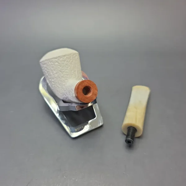 MBSD Meerschaum Deluxe Rusticated Rhodesian with Briar-Mortise (New) - Image 10