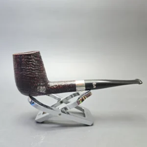Stanwell (c.1980s-90s) Sterling 141 Sandblasted Billiard with Silver (Estate) - alternate view