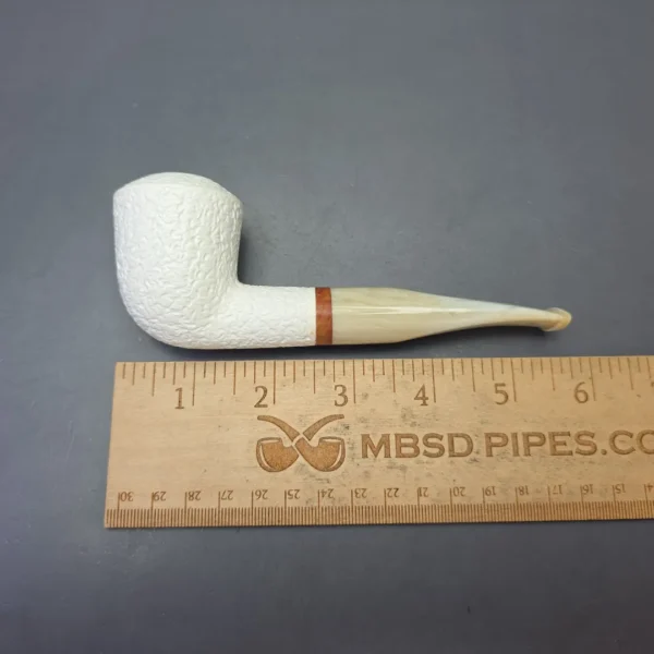 MBSD Meerschaum Deluxe Rusticated Rhodesian with Briar-Mortise (New) - Image 9