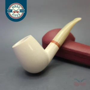 MBSD Meerschaum Deluxe Translucent Grade Smooth Brandy with Briar-Mortise (New)