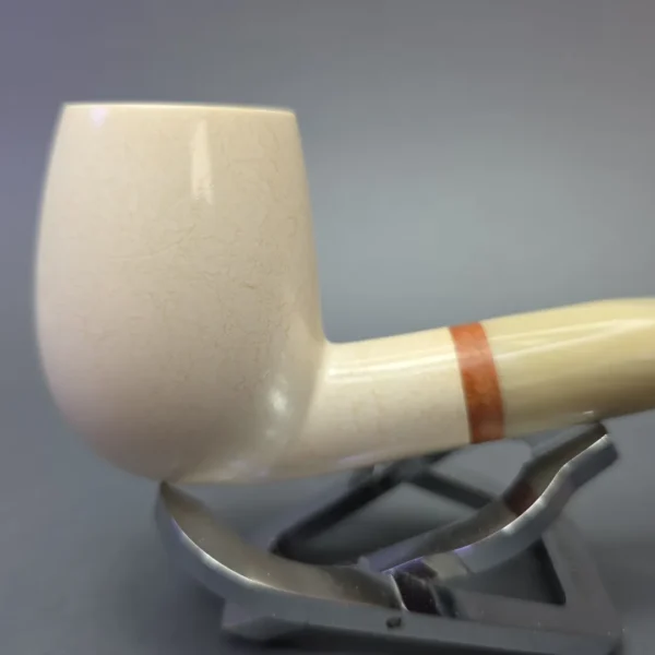 MBSD Meerschaum Deluxe Translucent Grade Smooth Brandy with Briar-Mortise (New) - Image 5