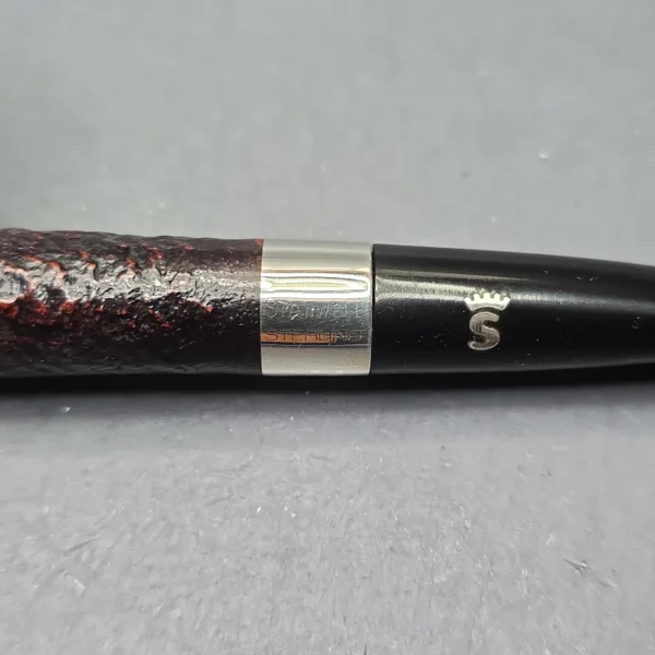 Stanwell (c.1980s-90s) Sterling 141 Sandblasted Billiard with Silver (Estate) - Image 10