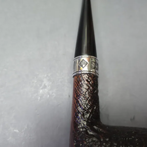 Dunhill (2000) Millennium Hallmark Shell Briar 5103 Sandblasted Billiard with Silver (Estate) - Image 13