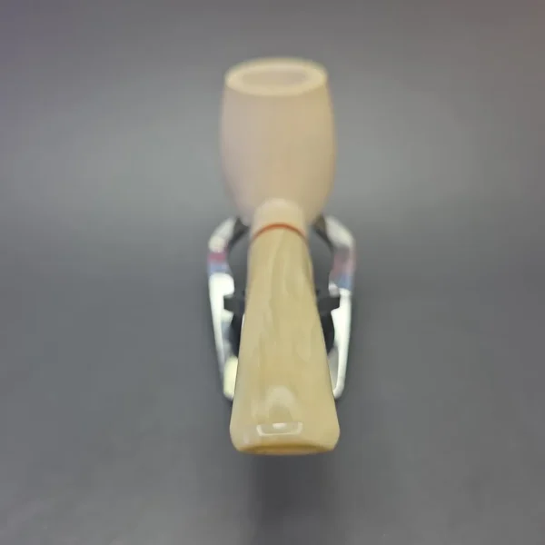 MBSD Meerschaum Deluxe Translucent Grade Smooth Brandy with Briar-Mortise (New) - Image 7