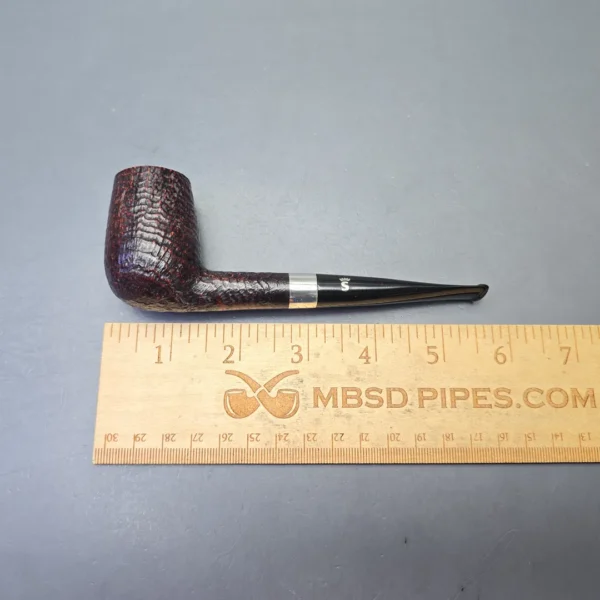 Stanwell (c.1980s-90s) Sterling 141 Sandblasted Billiard with Silver (Estate) - Image 12