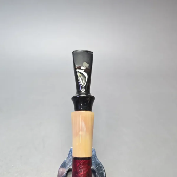 Butz-Choquin Calabash JR Partially Sandblasted Calabash with Horn (Unsmoked Estate) - Image 7