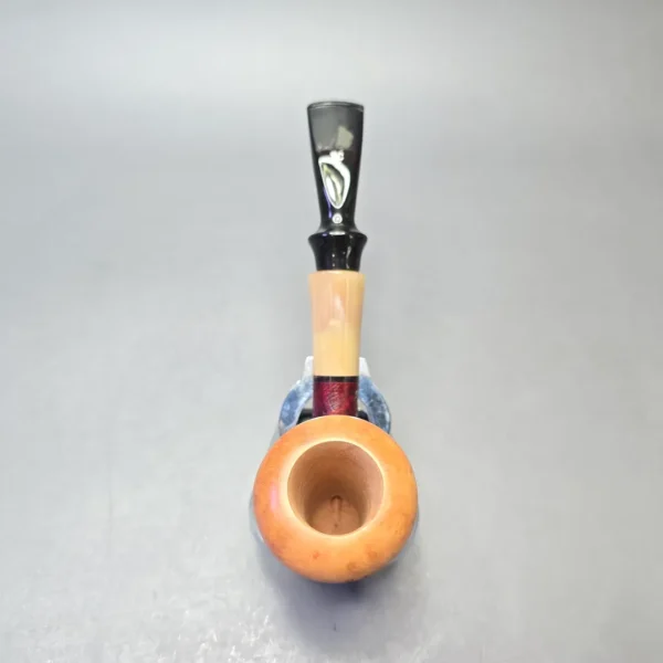 Butz-Choquin Calabash JR Partially Sandblasted Calabash with Horn (Unsmoked Estate) - Image 8