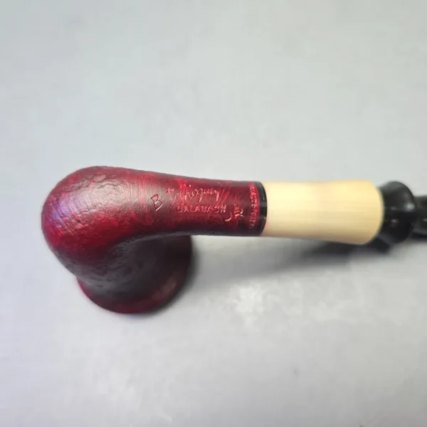 Butz-Choquin Calabash JR Partially Sandblasted Calabash with Horn (Unsmoked Estate) - Image 10