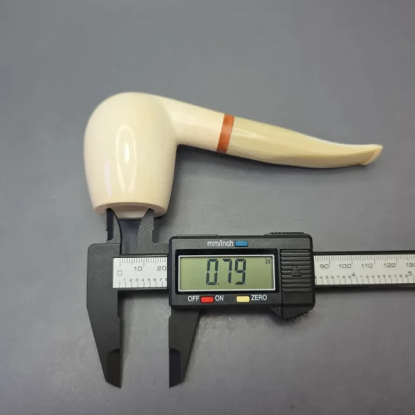 MBSD Meerschaum Deluxe Translucent Grade Smooth Brandy with Briar-Mortise (New) - Image 10