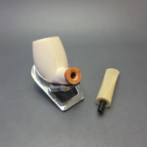 MBSD Meerschaum Deluxe Translucent Grade Smooth Brandy with Briar-Mortise (New) - Image 11