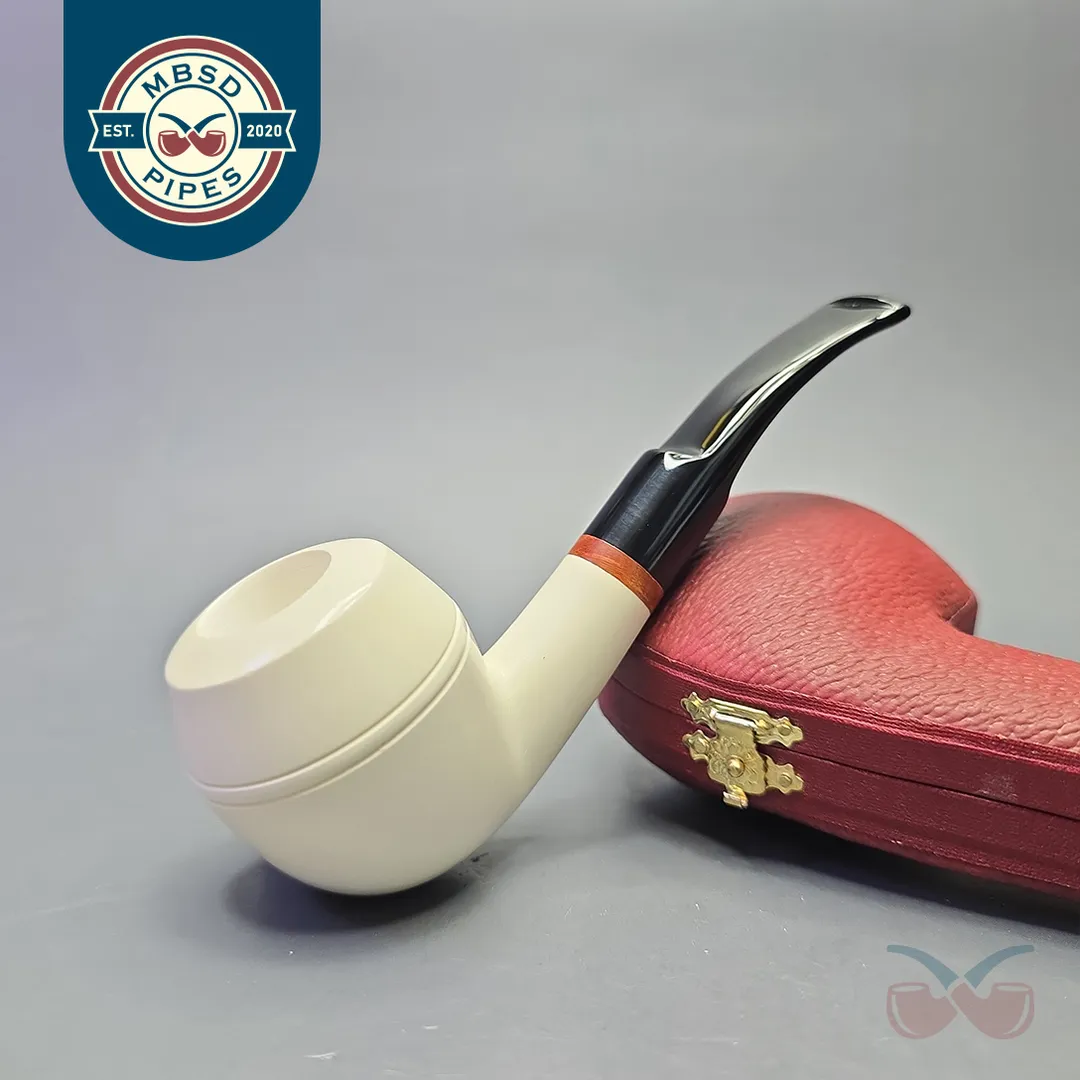 MBSD Meerschaum Deluxe Smooth Rhodesian with Briar-Mortise (New)