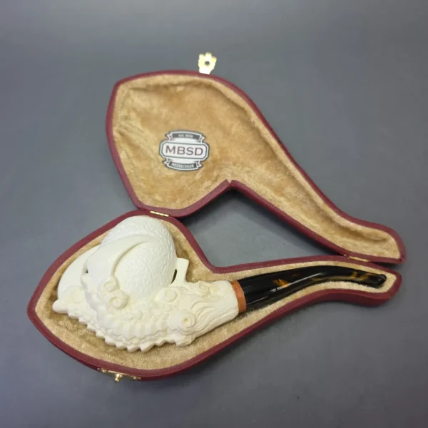 MBSD Meerschaum Deluxe Extra Large Claw with Briar-Mortise (New) - Image 11