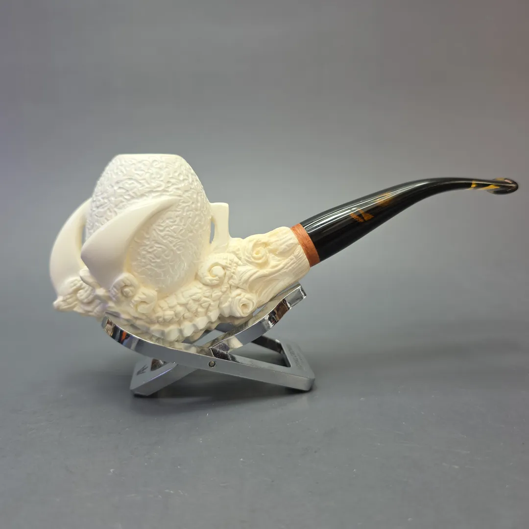 MBSD Meerschaum Deluxe Extra Large Claw with Briar-Mortise (New) - Image 2