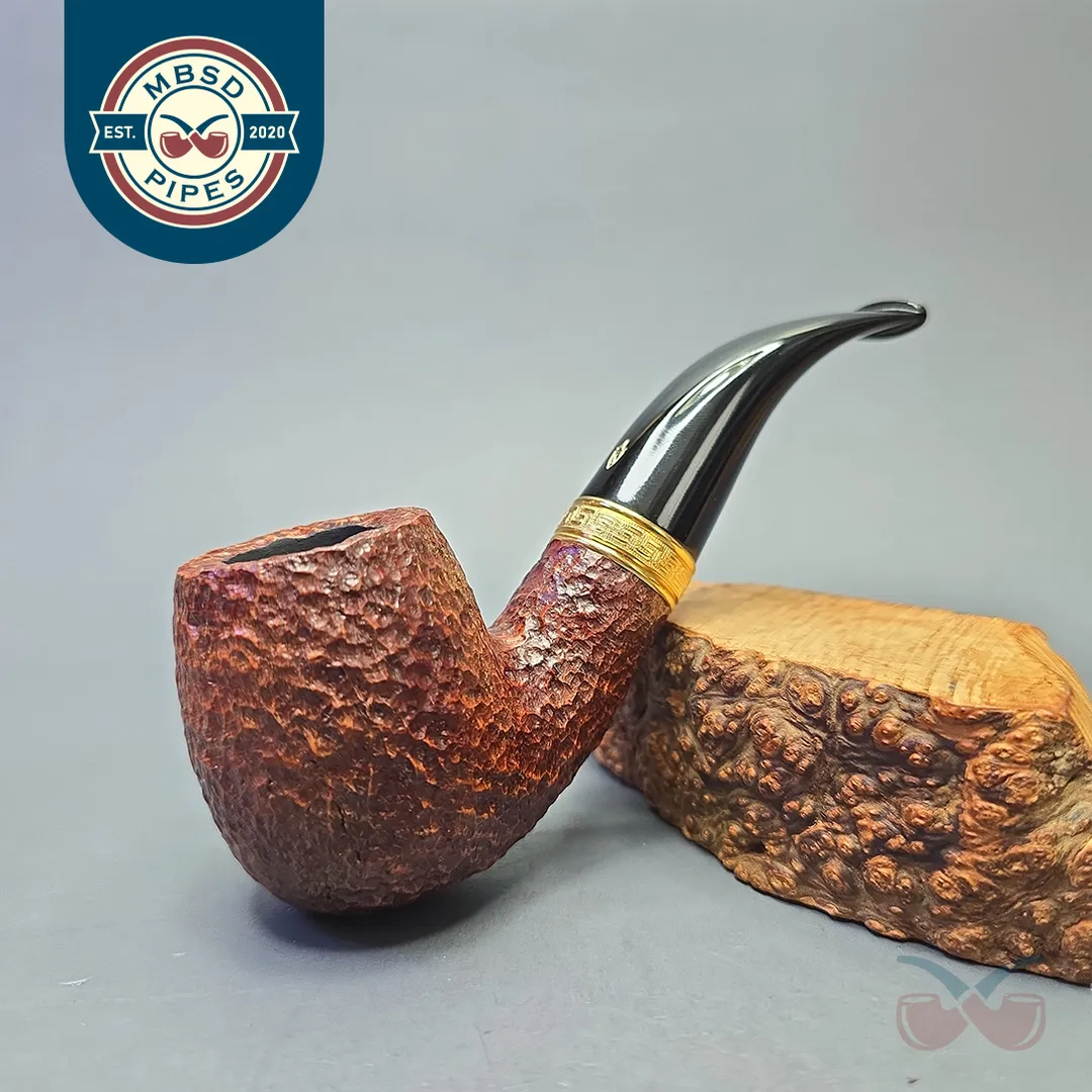 Savinelli Trevere 616 Rusticated Bent Billiard (Unsmoked Estate)