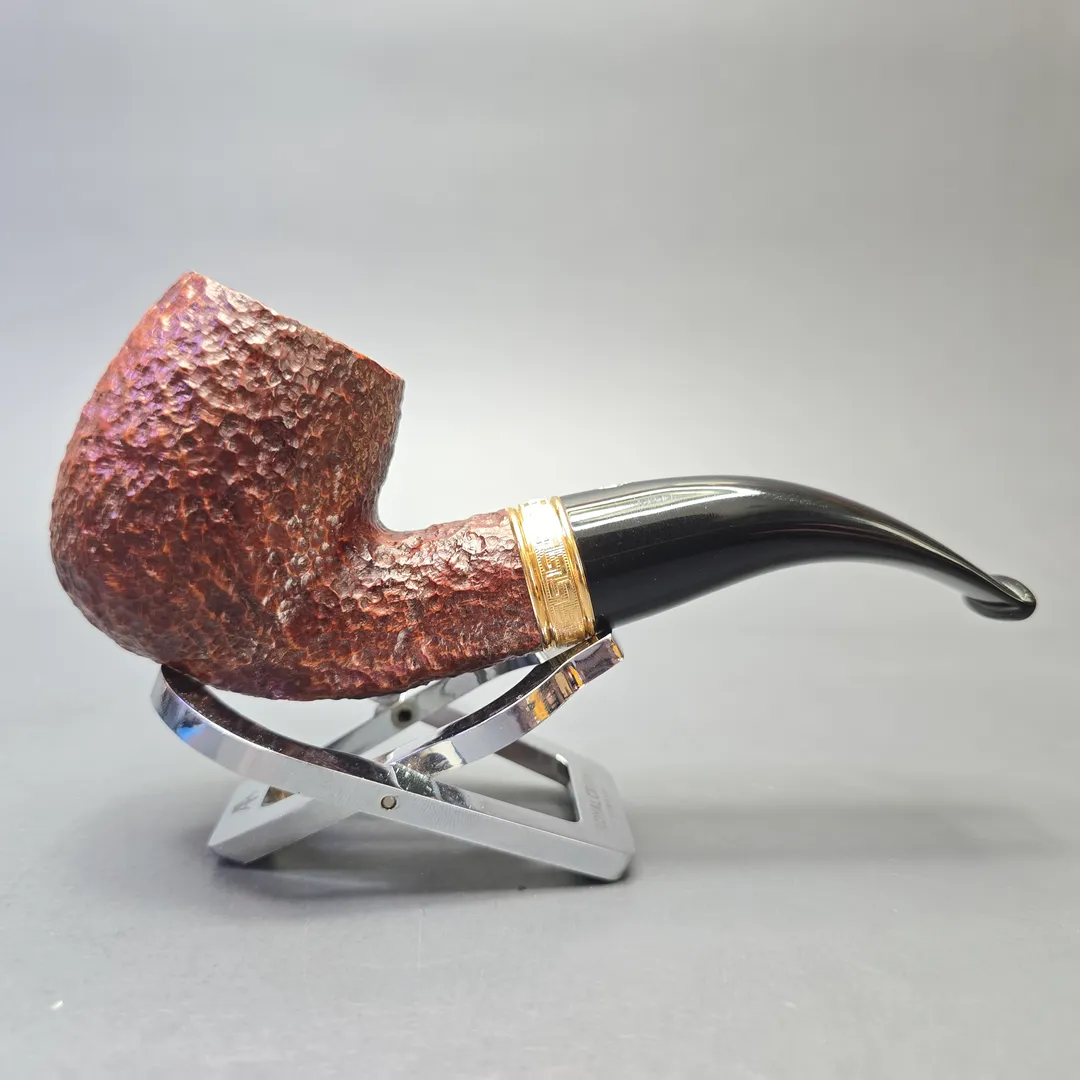 Savinelli Trevere 616 Rusticated Bent Billiard (Unsmoked Estate) - Image 2