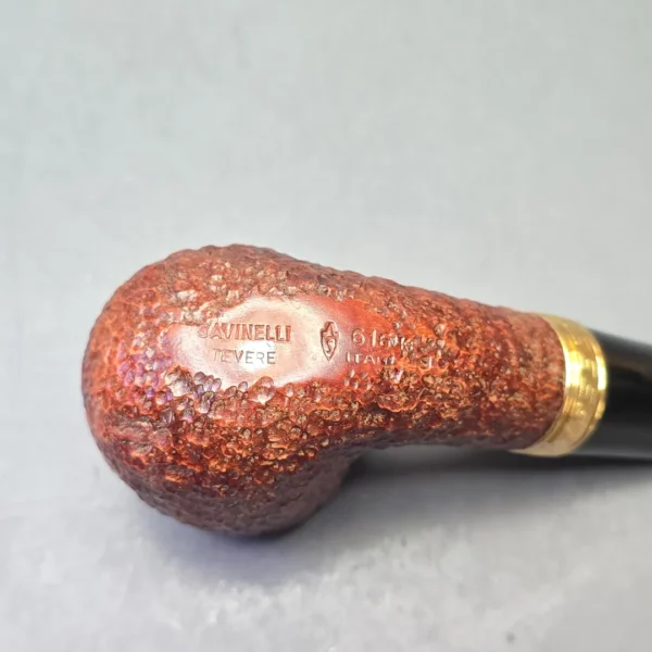 Savinelli Trevere 616 Rusticated Bent Billiard (Unsmoked Estate) - Image 10