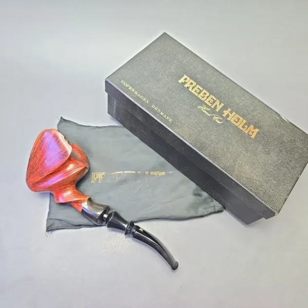 Preben Holm Fancy 200 Magnum Smooth Freehand with Ebonite Ferrule Estate Briar Pipe - Image 15