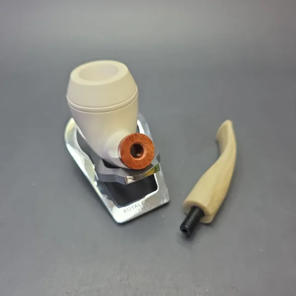 MBSD Meerschaum Deluxe Smooth Rhodesian with Briar-Mortise (New) - Image 10