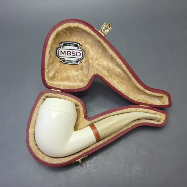 MBSD Meerschaum Deluxe Smooth Rhodesian with Briar-Mortise (New) - Image 11