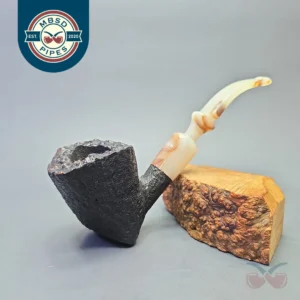 Wiley Galleon (44) Large Rusticated Freehand Sitter with Acrylic (Estate)