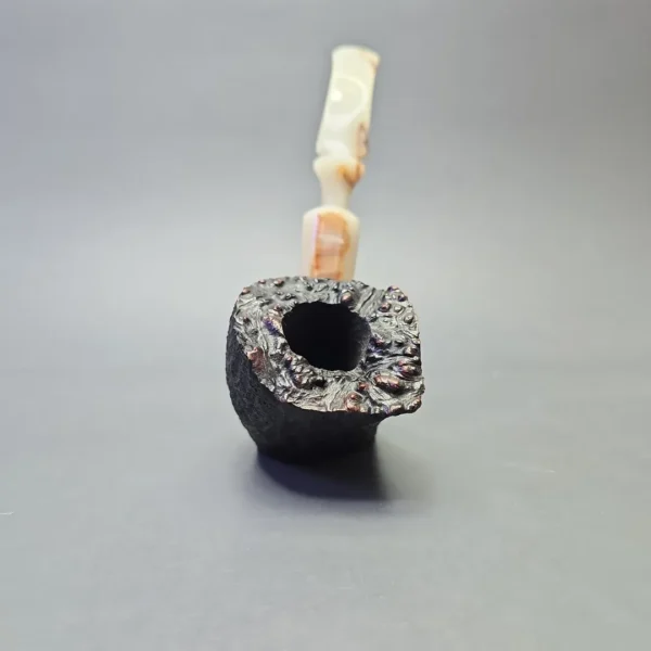 Wiley Galleon (44) Large Rusticated Freehand Sitter with Acrylic (Estate) - Image 3