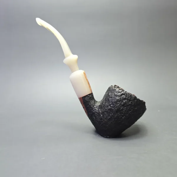 Wiley Galleon (44) Large Rusticated Freehand Sitter with Acrylic (Estate) - Image 4