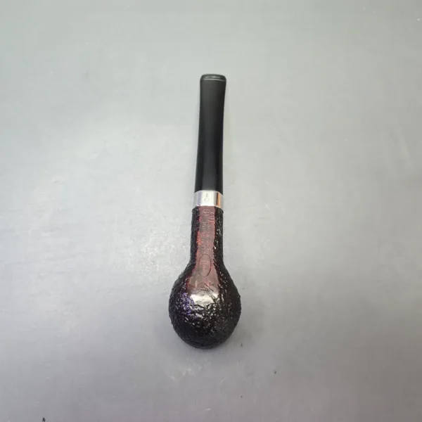 Dunhill (2005) The White Spot Collection Shell Briar 196 Sandblasted Billiard with Silver (Estate) - Image 8