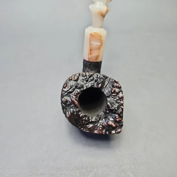 Wiley Galleon (44) Large Rusticated Freehand Sitter with Acrylic (Estate) - Image 6