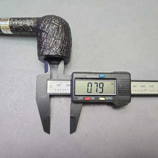 Dunhill (2005) The White Spot Collection Shell Briar 196 Sandblasted Billiard with Silver (Estate) - Image 11