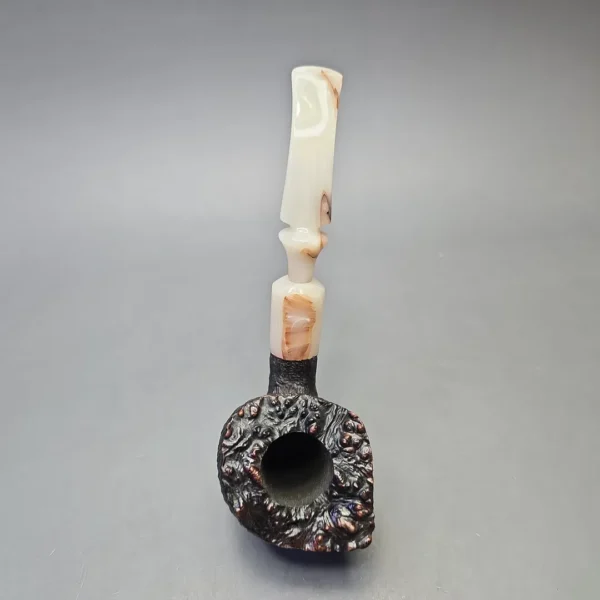 Wiley Galleon (44) Large Rusticated Freehand Sitter with Acrylic (Estate) - Image 8