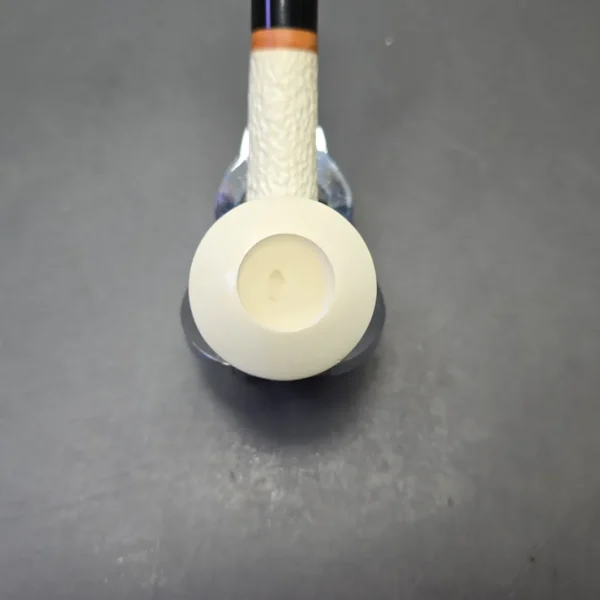 MBSD Meerschaum Deluxe Partially Rusticated Rhodesian with Briar-Mortise (New) - Image 7