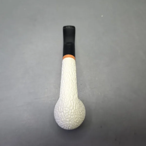MBSD Meerschaum Deluxe Partially Rusticated Rhodesian with Briar-Mortise (New) - Image 10