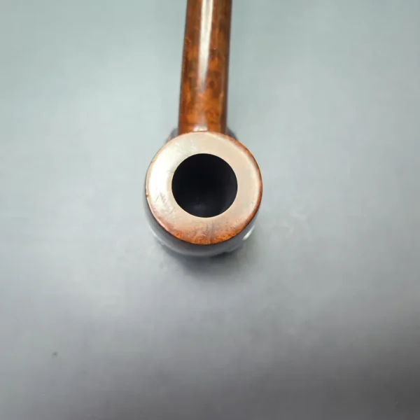 James Upshall Empire Series Tradition Magnum Smooth Long Shank Bent Billiard with Cumberland (Unsmoked Estate) - Image 6
