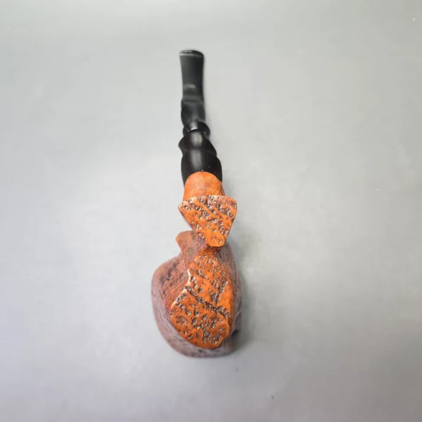Preben Holm Fancy Private Collection Sandblast (C5) Magnum Freehand Sitter with Ebonite Ferrule (Unsmoked Estate) - Image 9