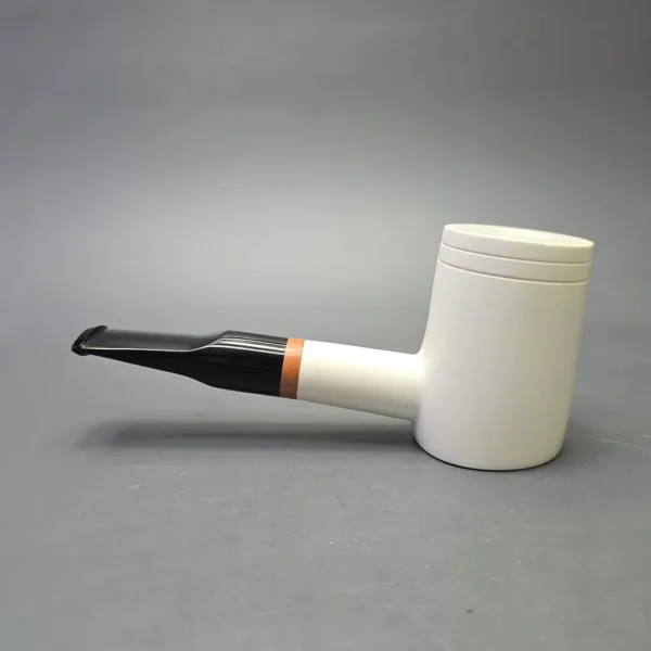 MBSD Meerschaum Deluxe Smooth Poker with Briar-Mortise (New) - Image 5