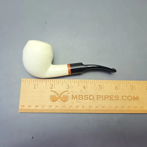 MBSD Meerschaum Deluxe Smooth Rhodesian with Briar-Mortise (New) - Image 11