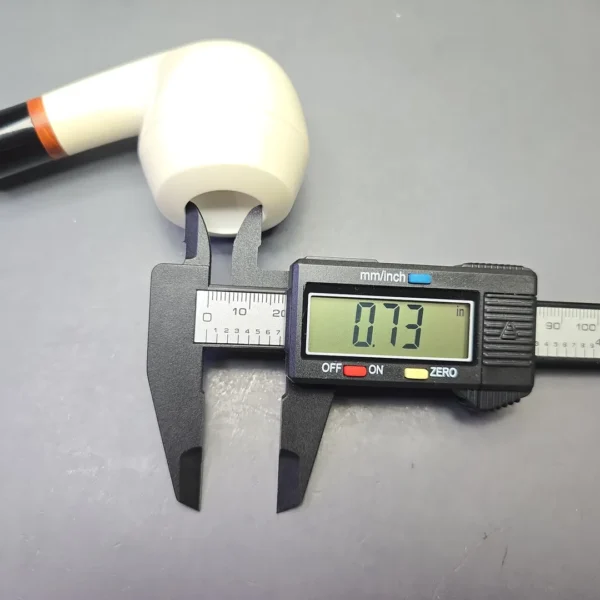 MBSD Meerschaum Deluxe Smooth Rhodesian with Briar-Mortise (New) - Image 12